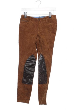 Pantaloni de velvet de femei Cane & Cane, Mărime XS, Culoare Maro, Preț 34,05 Lei