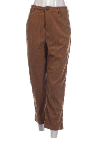 Pantaloni de velvet de femei DAZY, Mărime M, Culoare Maro, Preț 30,26 Lei
