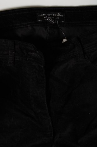 Γυναικείο κοτλέ παντελόνι Dorothy Perkins, Μέγεθος M, Χρώμα Μαύρο, Τιμή 5,47 €