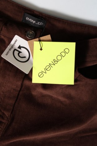 Γυναικείο κοτλέ παντελόνι Even&Odd, Μέγεθος S, Χρώμα Καφέ, Τιμή 6,64 €