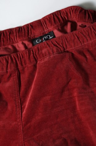 Γυναικείο κοτλέ παντελόνι Gina, Μέγεθος XL, Χρώμα Κόκκινο, Τιμή 17,94 €