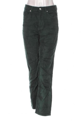 Pantaloni de velvet de femei H&M, Mărime M, Culoare Verde, Preț 27,66 Lei