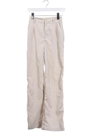 Pantaloni de velvet de femei H&M Divided, Mărime XXS, Culoare Bej, Preț 38,16 Lei