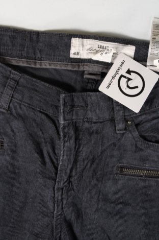 Pantaloni de velvet de femei H&M L.O.G.G., Mărime M, Culoare Gri, Preț 30,52 Lei