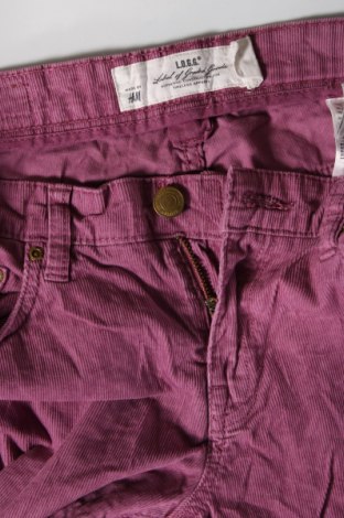 Pantaloni de velvet de femei H&M L.O.G.G., Mărime M, Culoare Mov, Preț 74,00 Lei