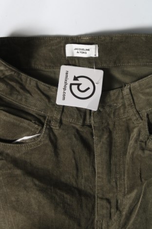 Pantaloni de velvet de femei Jacqueline De Yong, Mărime S, Culoare Verde, Preț 14,31 Lei