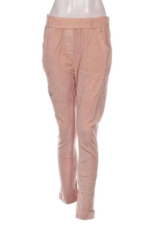 Pantaloni de velvet de femei Made In Italy, Mărime L, Culoare Roz, Preț 38,16 Lei