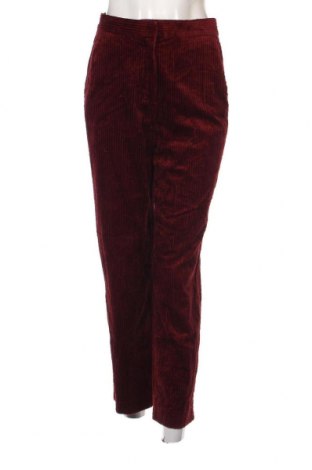 Pantaloni de velvet de femei Massimo Dutti, Mărime S, Culoare Roșu, Preț 123,02 Lei