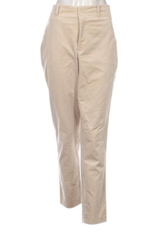 Pantaloni de velvet de femei Oui, Mărime M, Culoare Ecru, Preț 134,21 Lei