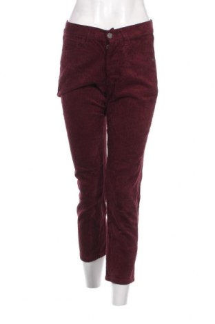 Pantaloni de velvet de femei Pull&Bear, Mărime S, Culoare Roșu, Preț 28,62 Lei
