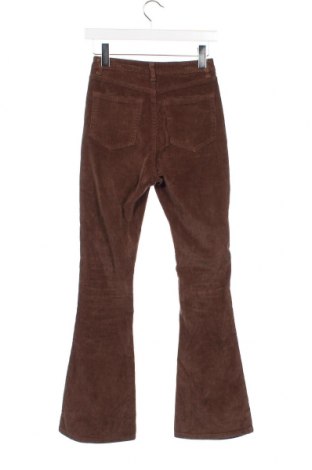Pantaloni de velvet de femei SHEIN, Mărime XS, Culoare Maro, Preț 25,76 Lei