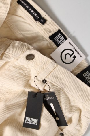 Pantaloni de velvet de femei Urban Classics, Mărime M, Culoare Ecru, Preț 65,86 Lei