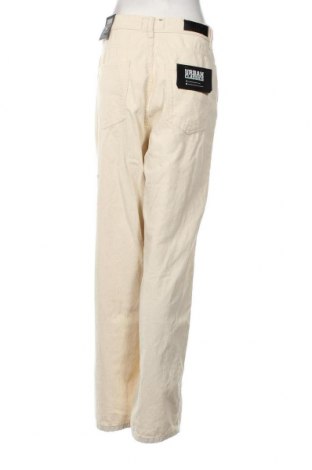 Pantaloni de velvet de femei Urban Classics, Mărime L, Culoare Ecru, Preț 37,99 Lei