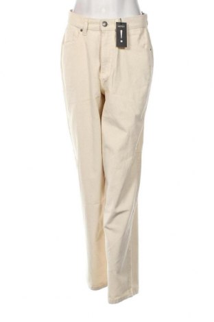 Pantaloni de velvet de femei Urban Classics, Mărime S, Culoare Ecru, Preț 65,86 Lei
