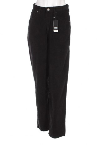 Γυναικείο κοτλέ παντελόνι Urban Classics, Μέγεθος M, Χρώμα Μαύρο, Τιμή 5,95 €