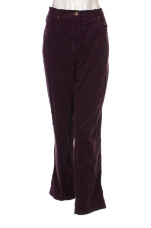 Pantaloni de velvet de femei Waschbar, Mărime XL, Culoare Mov, Preț 35,79 Lei