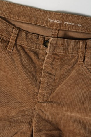 Pantaloni de velvet de femei Yessica, Mărime M, Culoare Maro, Preț 35,29 Lei