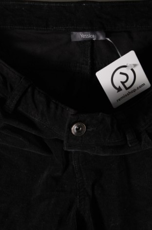 Γυναικείο κοτλέ παντελόνι Yessica, Μέγεθος L, Χρώμα Μαύρο, Τιμή 3,59 €