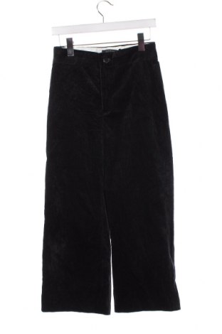 Pantaloni de velvet de femei Zara, Mărime XS, Culoare Albastru, Preț 26,65 Lei