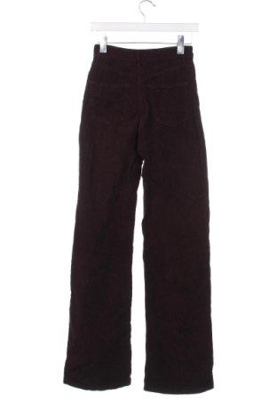 Pantaloni de velvet de femei Zara, Mărime XS, Culoare Maro, Preț 39,97 Lei