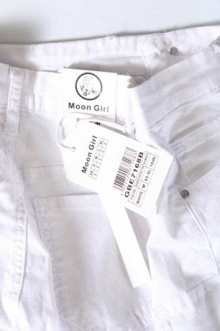 Pantaloni scurți de femei Moon Girl, Mărime M, Culoare Alb, Preț 64,92 Lei