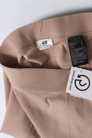 Γυναικείο κολάν H&M Sport, Μέγεθος L, Χρώμα  Μπέζ, Τιμή 6,48 €