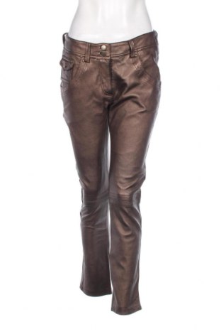 Γυναικείο παντελόνι δερμάτινο Apart, Μέγεθος M, Χρώμα Καφέ, Τιμή 75,00 €