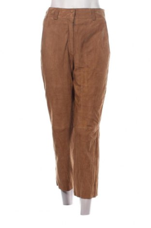 Pantaloni de piele pentru damă Massimo Dutti, Mărime S, Culoare Maro, Preț 846,71 Lei