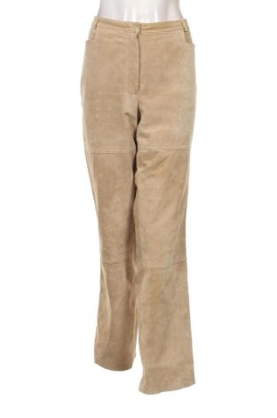 Dámske kožené nohavice  Olsen, Veľkosť XL, Farba Béžová, Cena  28,83 €