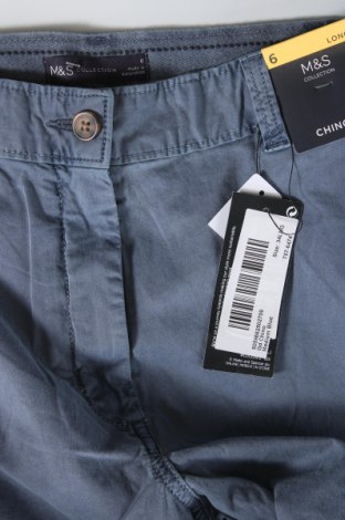 Дамски панталон Marks & Spencer, Размер XS, Цвят Син, Цена 19,84 лв.
