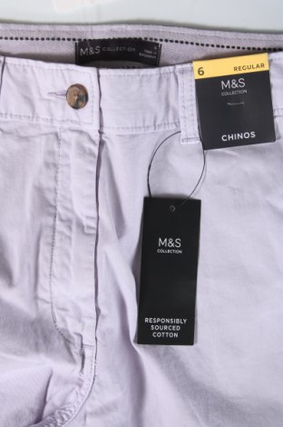 Γυναικείο παντελόνι Marks & Spencer, Μέγεθος XS, Χρώμα Βιολετί, Τιμή 6,39 €