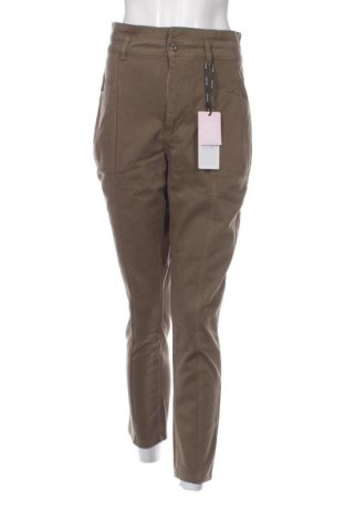 Дамски панталон Naf Naf, Размер XS, Цвят Зелен, Цена 16,74 лв.