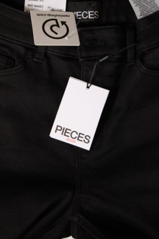 Γυναικείο παντελόνι Pieces, Μέγεθος M, Χρώμα Μαύρο, Τιμή 9,59 €