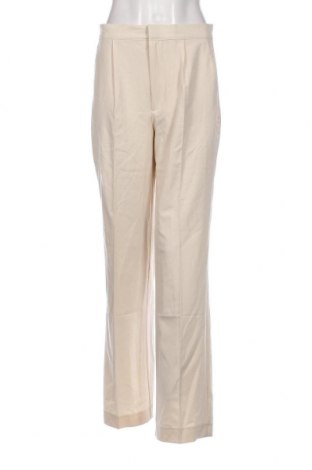 Pantaloni de femei Pull&Bear, Mărime M, Culoare Ecru, Preț 54,25 Lei