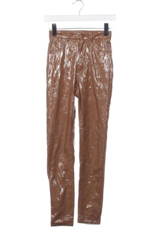 Дамски панталон Pull&Bear, Размер XXS, Цвят Кафяв, Цена 10,15 лв.