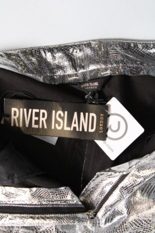 Дамски панталон River Island, Размер M, Цвят Сребрист, Цена 36,60 лв.