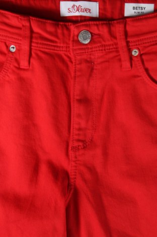 Дамски панталон S.Oliver, Размер S, Цвят Червен, Цена 41,00 лв.