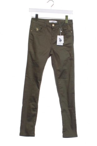 Дамски панталон U.S. Polo Assn., Размер XS, Цвят Зелен, Цена 117,02 лв.