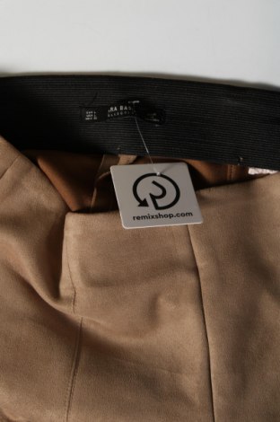 Дамски панталон Zara, Размер L, Цвят Кафяв, Цена 9,18 лв.