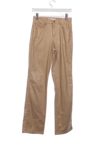 Дамски панталон Zara, Размер XS, Цвят Бежов, Цена 13,14 лв.