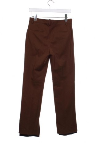 Дамски панталон Zara, Размер XS, Цвят Кафяв, Цена 7,83 лв.