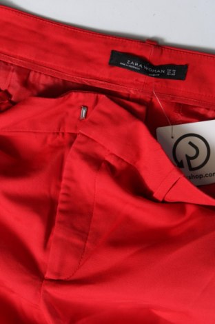 Pantaloni de femei Zara, Mărime M, Culoare Roșu, Preț 88,82 Lei