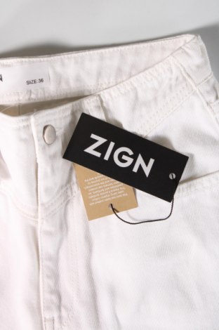 Pantaloni de femei Zign, Mărime S, Culoare Alb, Preț 305,92 Lei