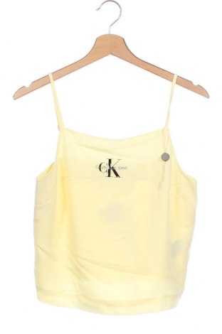 Damska koszulka na ramiączkach Calvin Klein Jeans, Rozmiar S, Kolor Żółty, Cena 132,21 zł