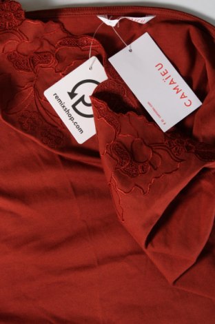 Γυναικείο αμάνικο μπλουζάκι Camaieu, Μέγεθος XL, Χρώμα Καφέ, Τιμή 2,16 €