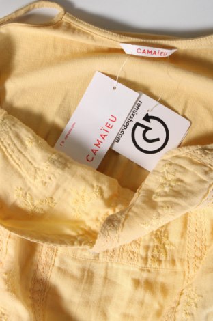 Γυναικείο αμάνικο μπλουζάκι Camaieu, Μέγεθος XS, Χρώμα Κίτρινο, Τιμή 4,33 €