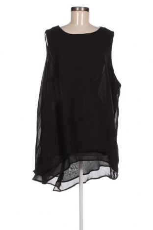 Γυναικείο αμάνικο μπλουζάκι Janina, Μέγεθος 3XL, Χρώμα Μαύρο, Τιμή 8,04 €