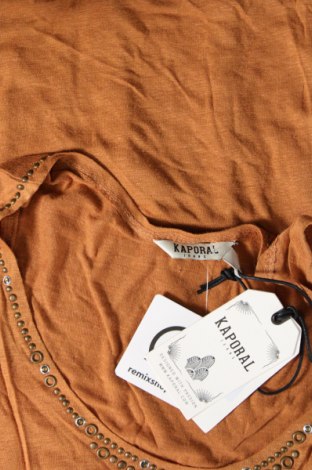 Γυναικείο αμάνικο μπλουζάκι Kaporal, Μέγεθος XS, Χρώμα Καφέ, Τιμή 4,47 €