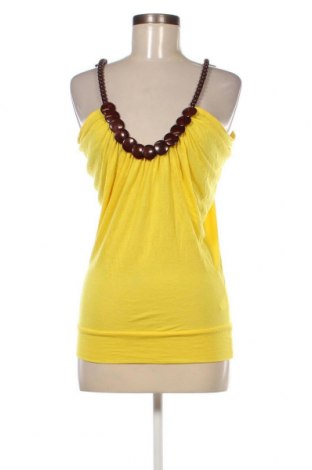 Γυναικείο αμάνικο μπλουζάκι Kikiriki, Μέγεθος M, Χρώμα Κίτρινο, Τιμή 3,19 €