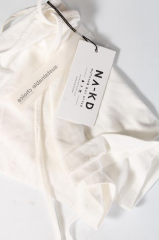 Γυναικείο αμάνικο μπλουζάκι NA-KD, Μέγεθος L, Χρώμα Λευκό, Τιμή 2,40 €